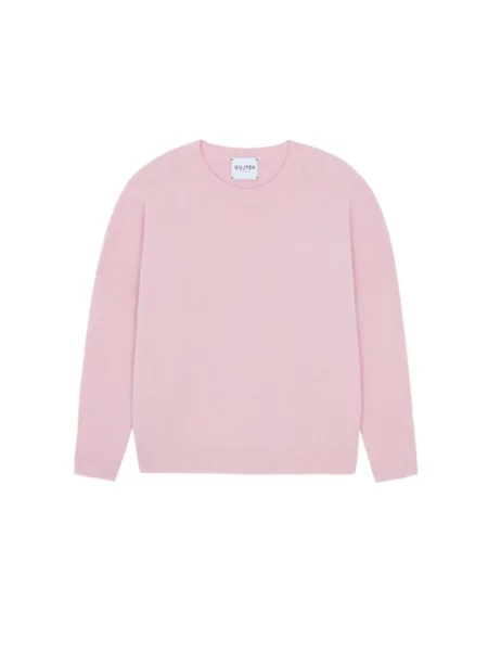 Sweter Kujten z kaszmiru różowy