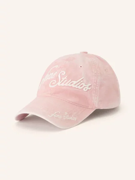 Acne Studios Czapka Z Daszkiem rosa