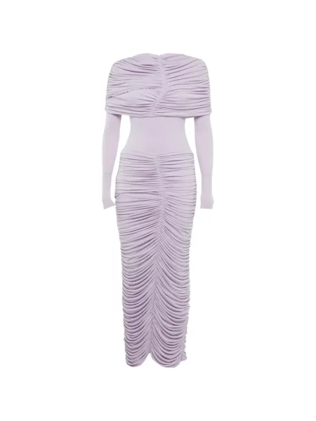 Rochie maxi Chats By C.dam drapată violet
