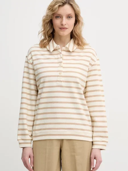 United Colors of Benetton longsleeve beżowa