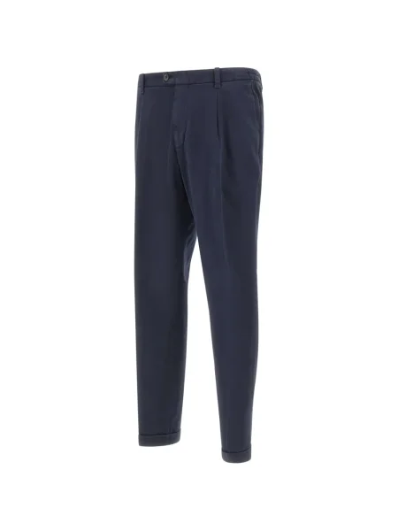 Pantaloni Devore plisate albastru