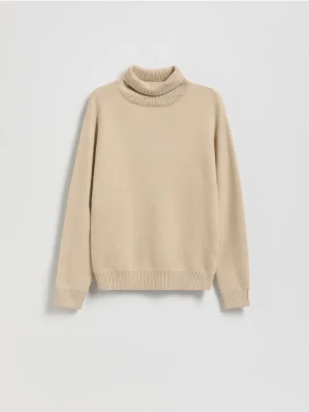 Reserved Klasyczny golf beżowy