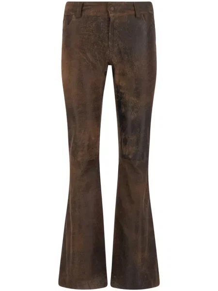 Pantaloni Dancassab evazate maro