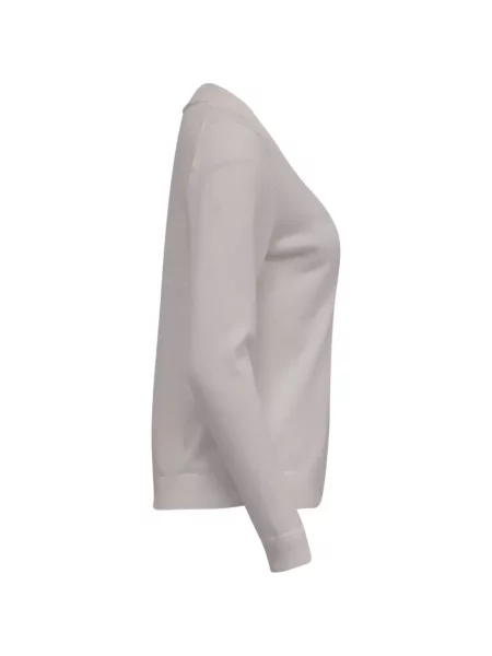 Svetr Brooks Brothers s výstřihem do v bílý