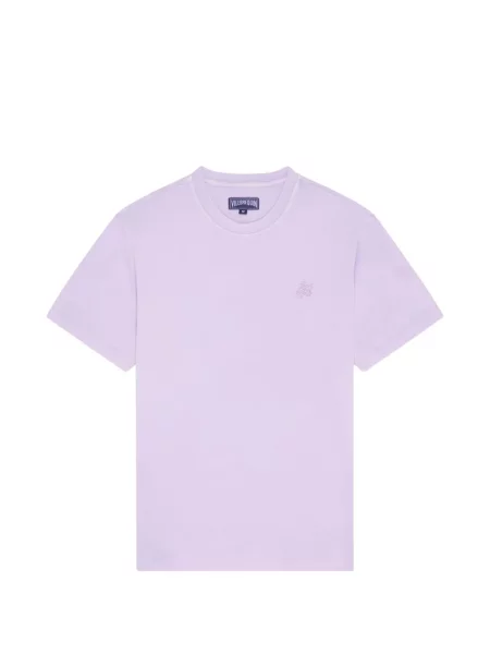Tričko Vilebrequin s výšivkou fialové