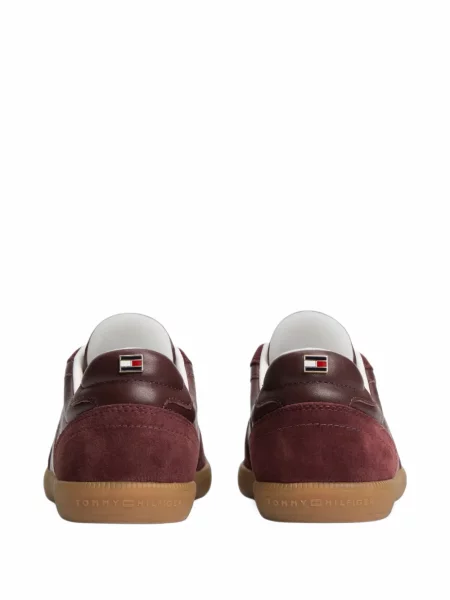 Sneakerși Tommy Hilfiger din piele roșu