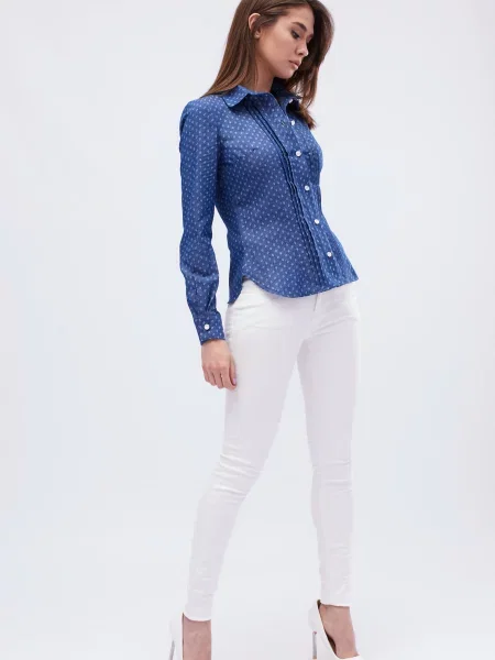 CARICA Блуза синій