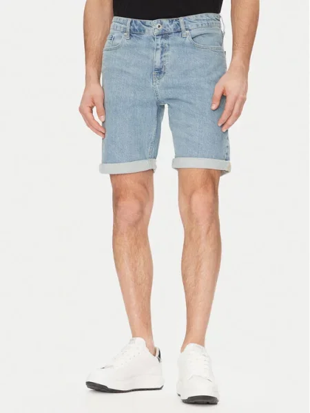 Karl Lagerfeld Jeans Džínové šortky modrá