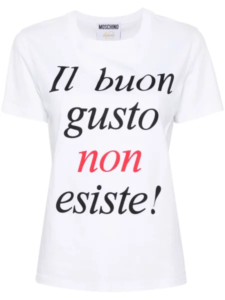 Tricou Moschino cu imagine alb