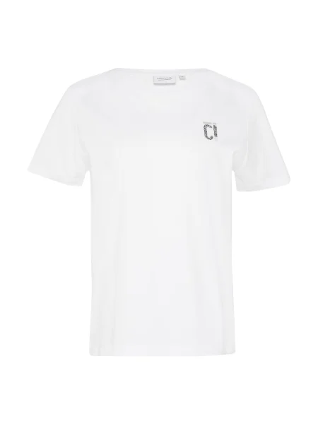 Comma casual identity Tričko šedá / černá bílá