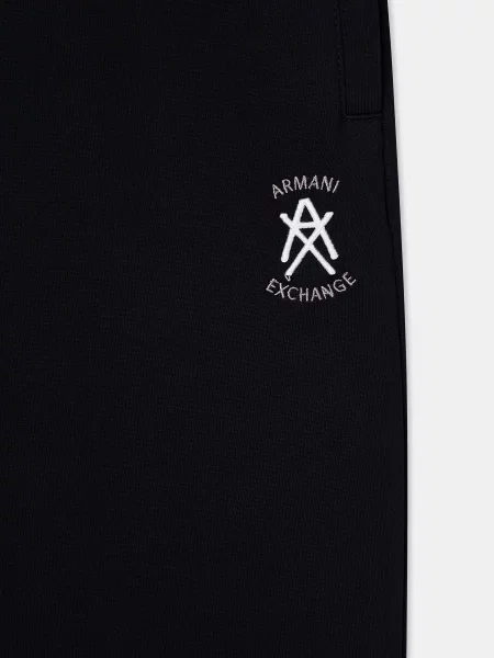 Спортивні штани Armani Exchange бавовна/поліестер/еластан чорний