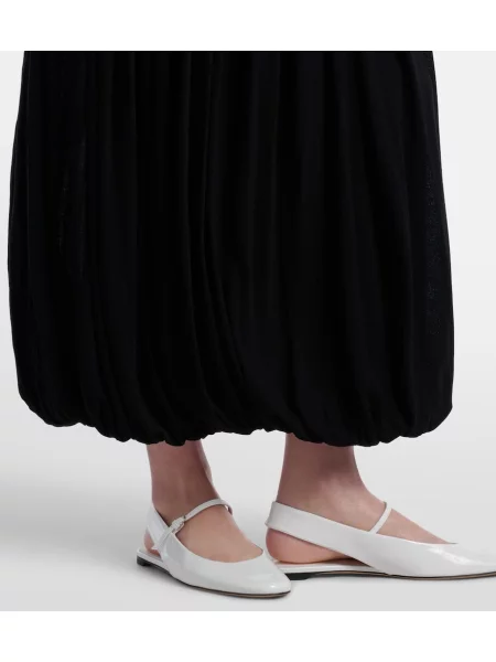 Rochie midi Toteme din jerseu de costum negru