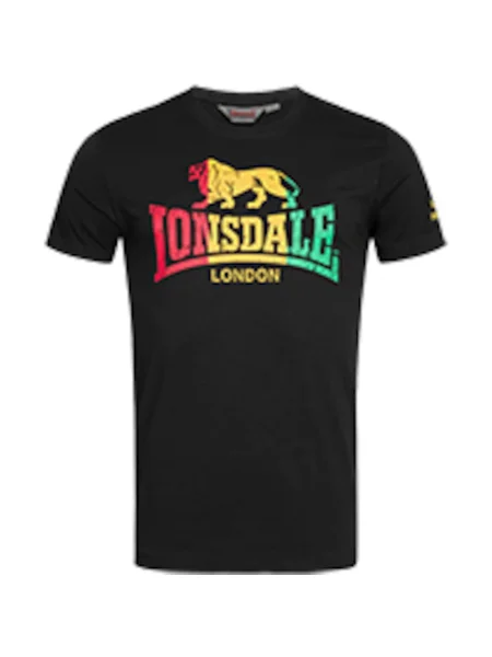 LONSDALE Majica Freedom rumena / zelena / roza črna