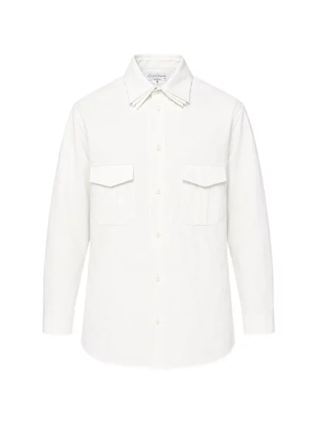 Gulerat cămașă Yohji Yamamoto alb