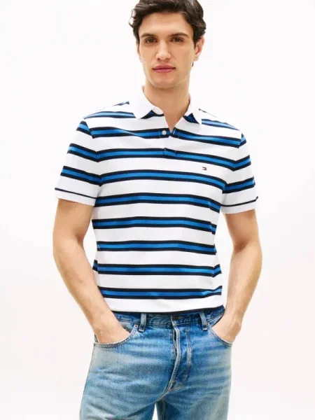 Tommy Hilfiger Polo | stretch alb
