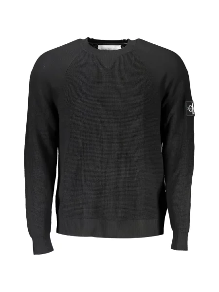 Pulover Calvin Klein cu autograf negru