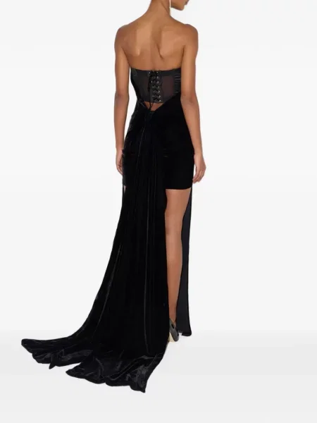 Rochie Elisabetta Franchi de catifea negru