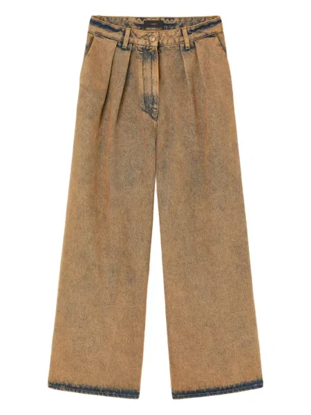 Blugi Alanui plisate roz