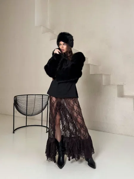 Юбка макси Milirud коричневая