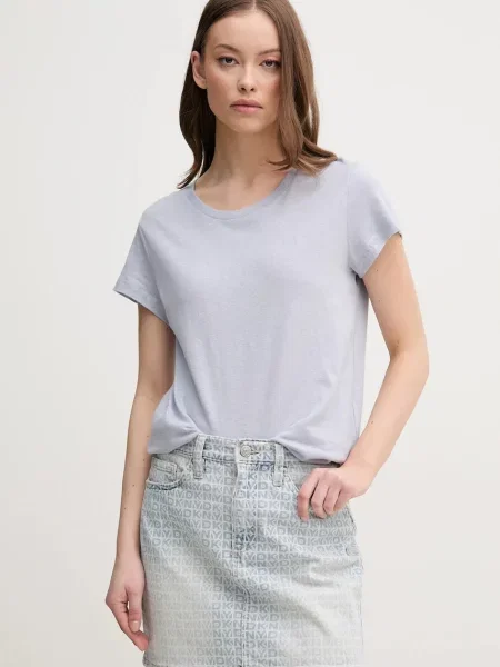 Pepe Jeans Plátěné tričko MEGAN modré