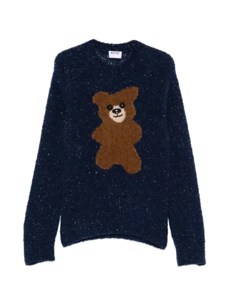 Ursuleț de pluș pulover Moschino albastru