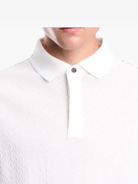 Tricou polo Emporio Armani alb