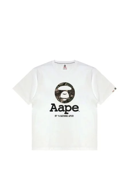 Tricou Aape By A Bathing Ape cu imagine alb