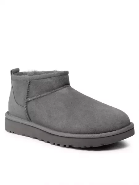 Batai Ugg W Classic Ultra Mini Grey pilka