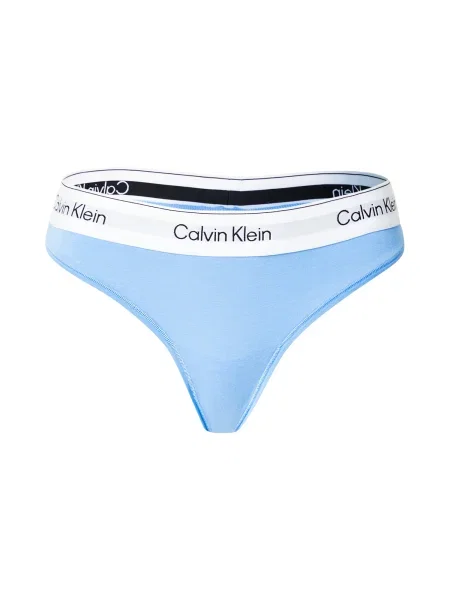 Calvin Klein Underwear Tanga azuriu / gri deschis / negru / alb albastru