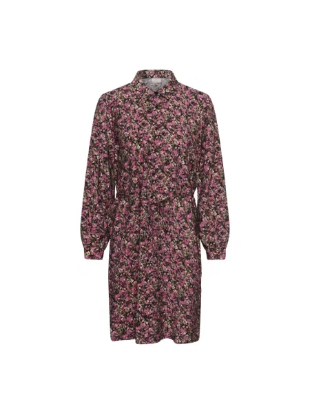 Wielobarwność sukienka koszulowa Kaffe