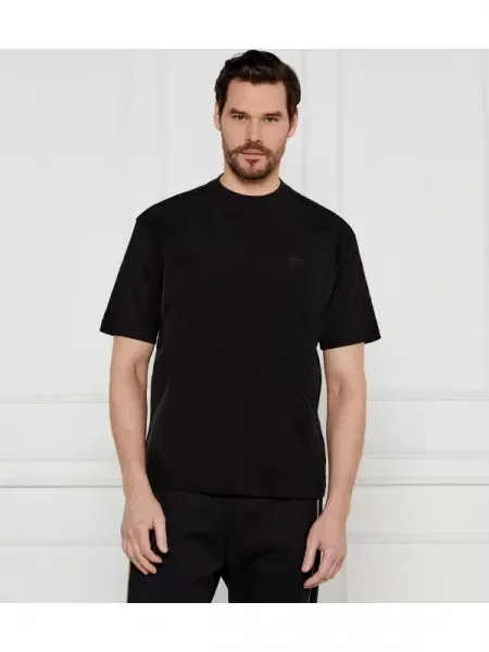 BOSS ORANGE Tricou Te_nylonfront | Relaxed fit negru
