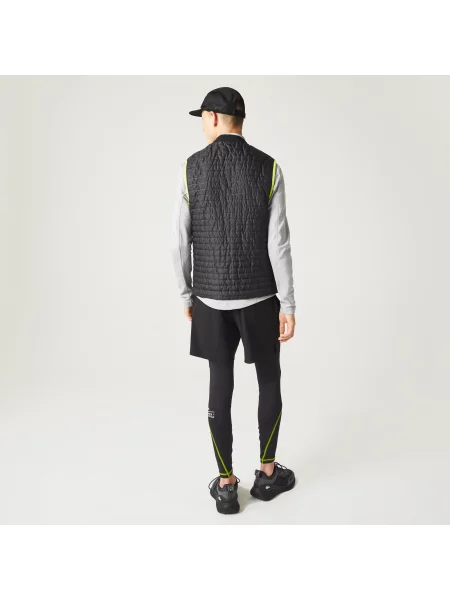 Lacoste Kamizelka Sport Active Ze Stójką Pikowana Dwustronna czarna