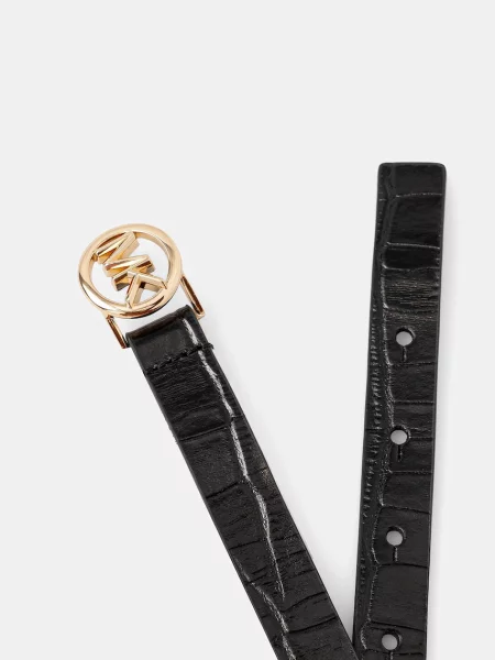Michael Kors Curea de piele negru