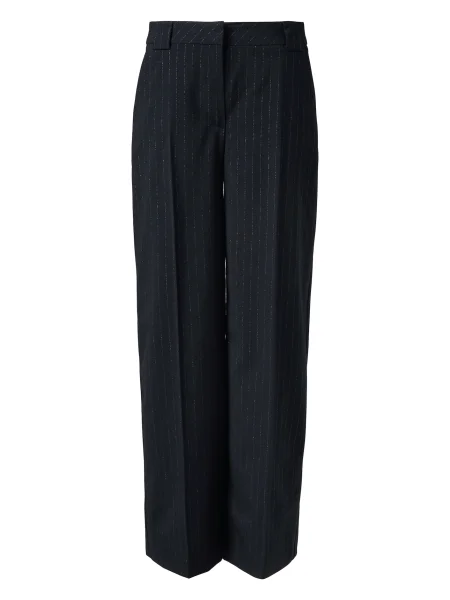 COMMA Nohavice s pukmi námornícka / strieborná modrá