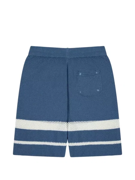 Pantaloni scurți Palm Angels cu dungi cu cordon albastru
