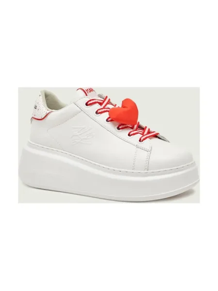 Karl Lagerfeld Teniși din piele ANAKAPRI alb