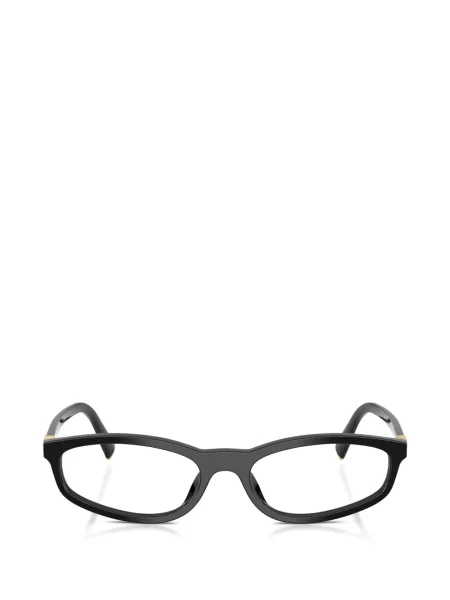 Ochelari de soare ovali Miu Miu Eyewear negru