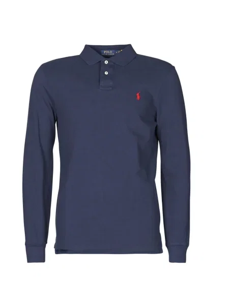 Hálós póló Polo Ralph Lauren sötétkék