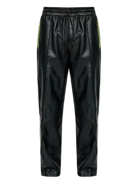 Pantaloni Casablanca din piele negru