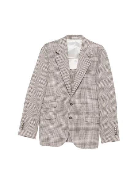 Marynarka Brunello Cucinelli brązowa