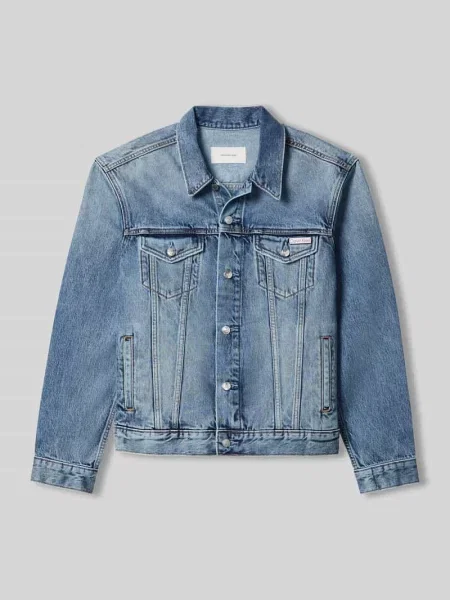 Kurtka jeansowa o kroju regular fit z czystej bawełny Calvin Klein Jeans niebieska