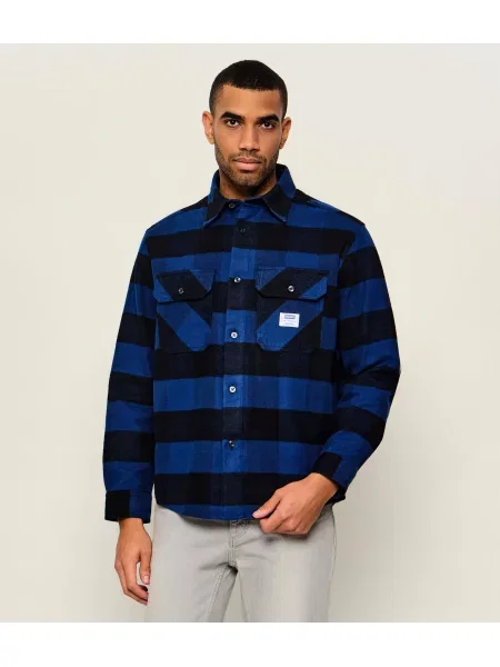Hugo Blue Cămașă | Oversize fit albastru