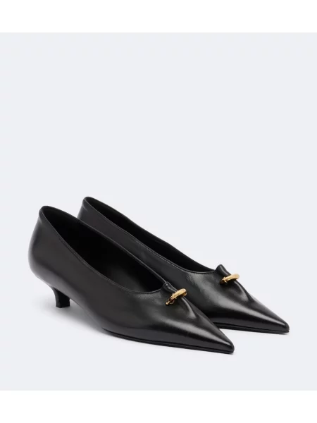 Pantofi cu toc Toteme din piele negru