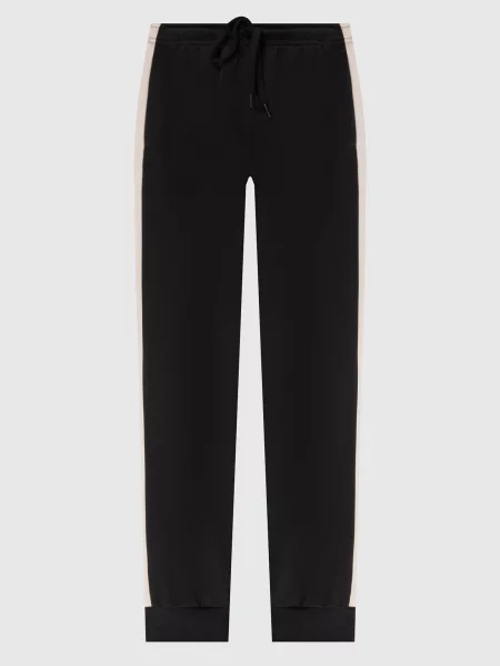 Джогери з вишивкою логотипа Maison Margiela Mm6 чорні