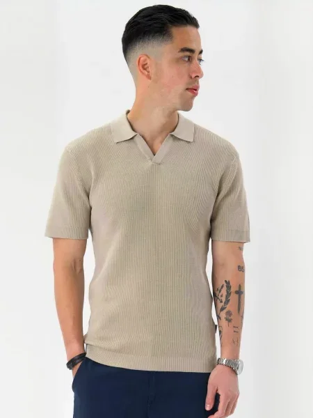 TEESHOPPEN Cămașă Polo bej