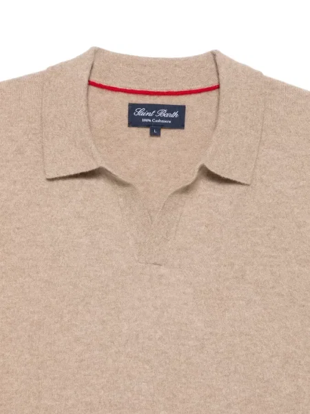Gulerat tricou polo Mc2 Saint Barth din cașmir