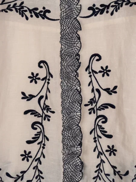 Siuvinėtas palaidinė Antik Batik balta