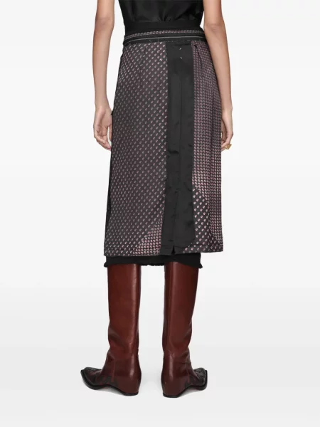 Midi sukňa Maison Margiela čierna