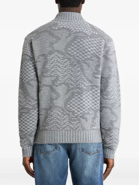Geacă bomber Etro de lână gri