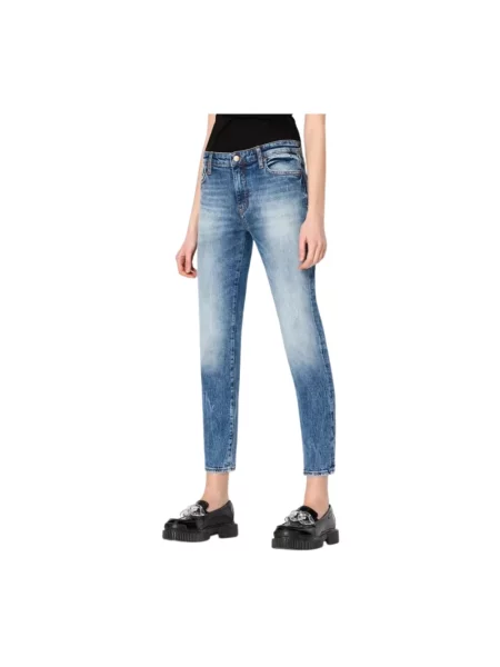 Krótkie jeansy Armani Exchange niebieskie